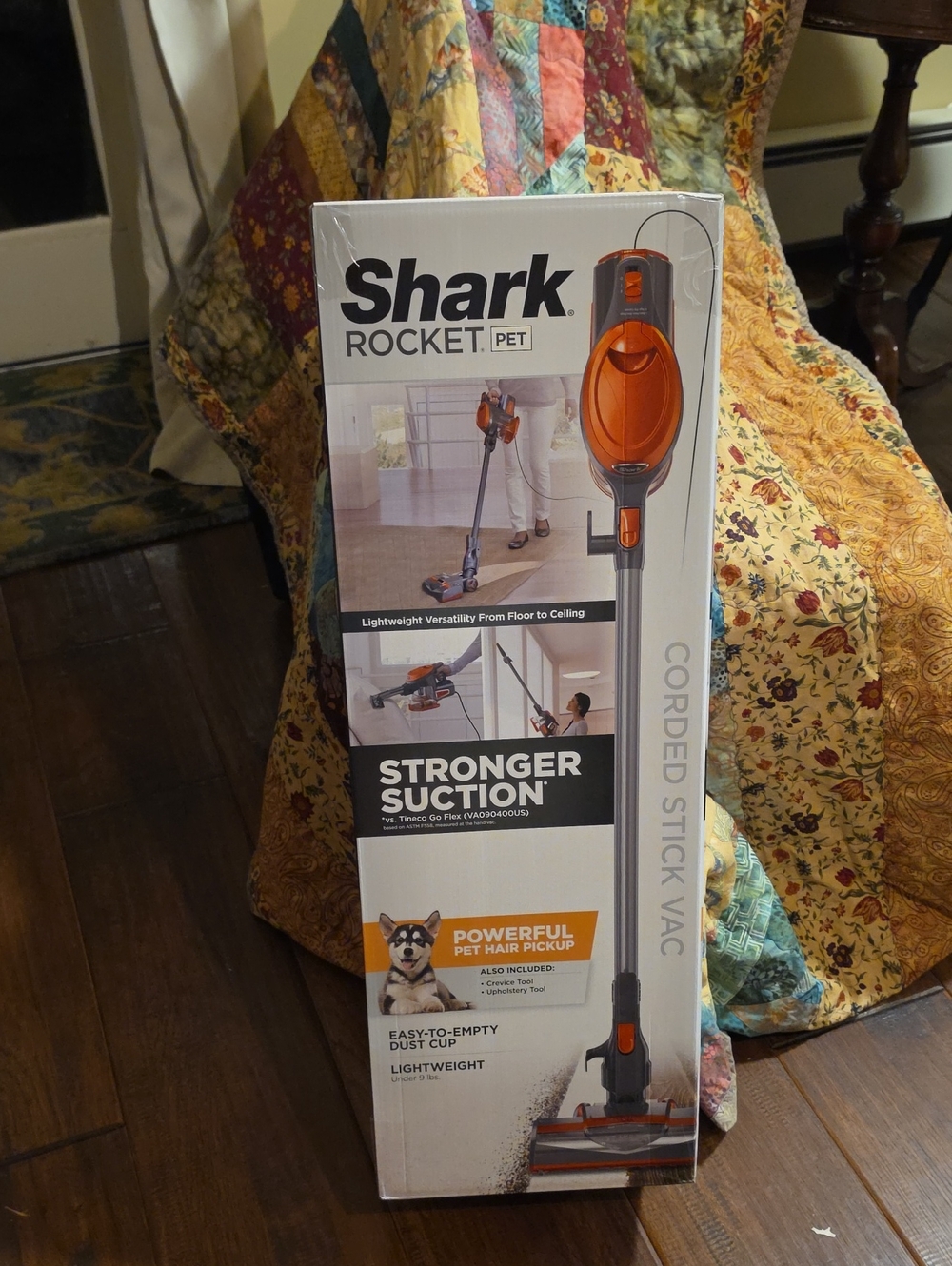 Shark Rocket Pet Corded Stick Vacuum - Orange and Gray